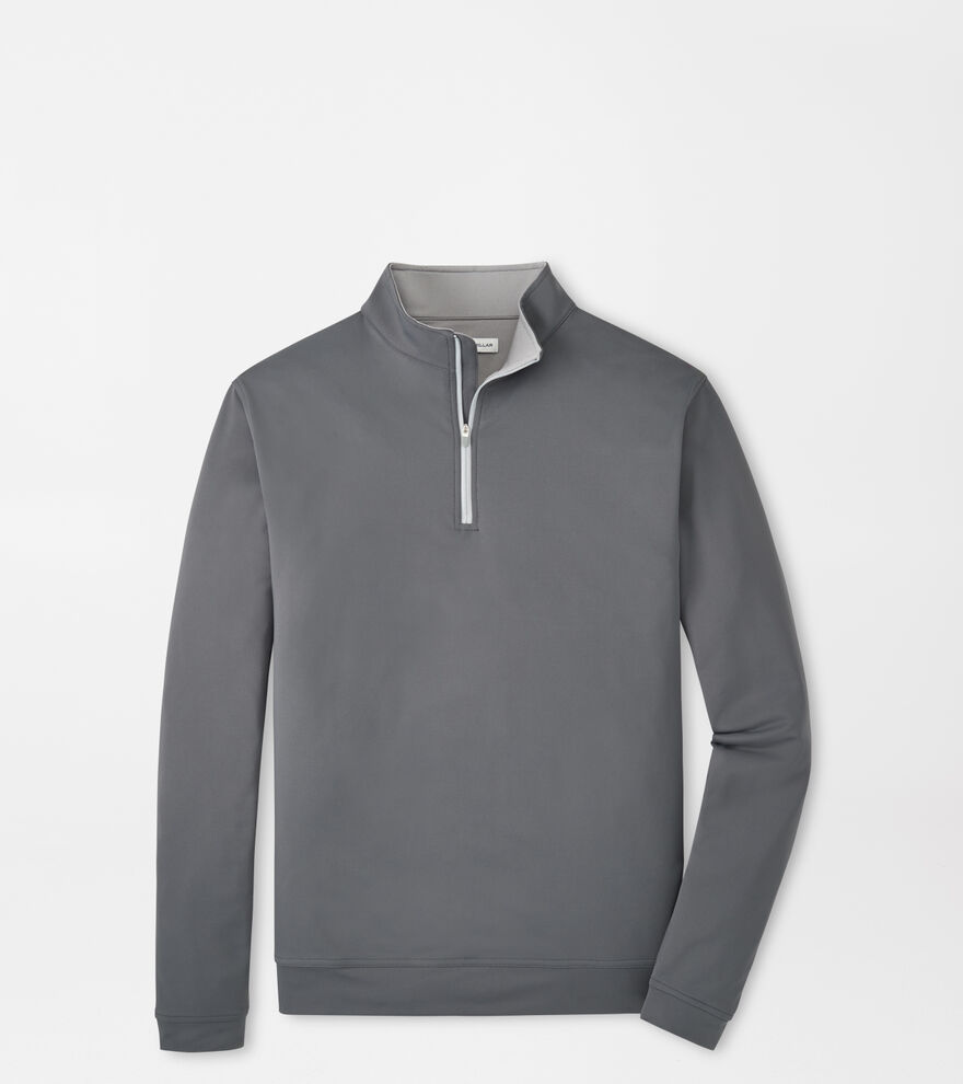 Peter Millar Perth Performance Quarter-Zip für Herren Iron