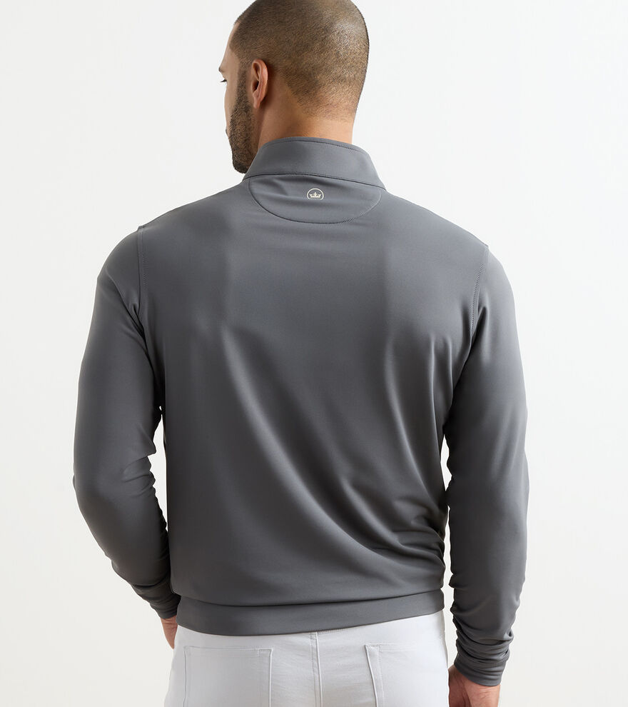 Peter Millar Perth Performance Quarter-Zip für Herren Iron – Bild 3