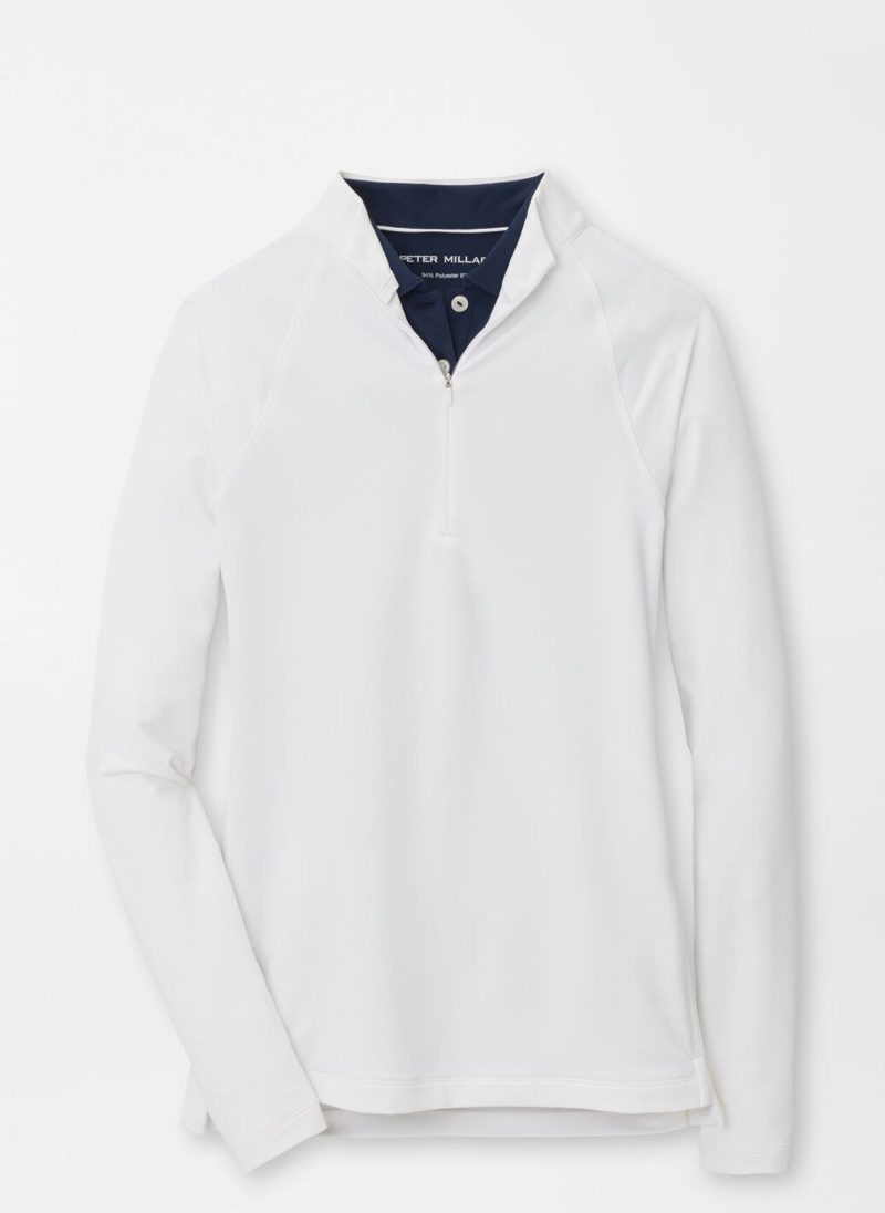 Peter Millar Raglan-Sleeve Perth Layer für Damen Weiss
