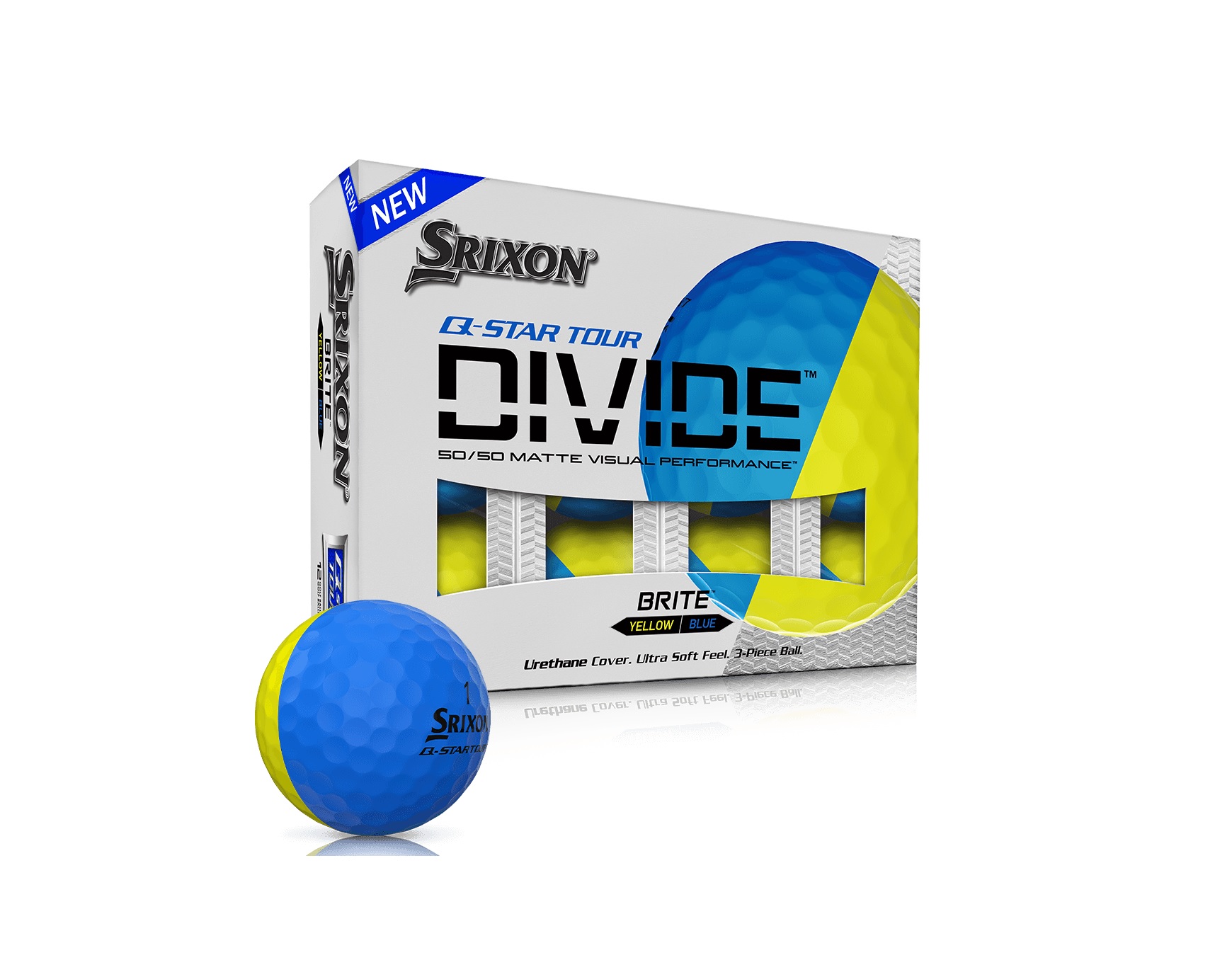 Srixon Q-Star Tour Divide 12 GolfbÀlle Gelb Blau