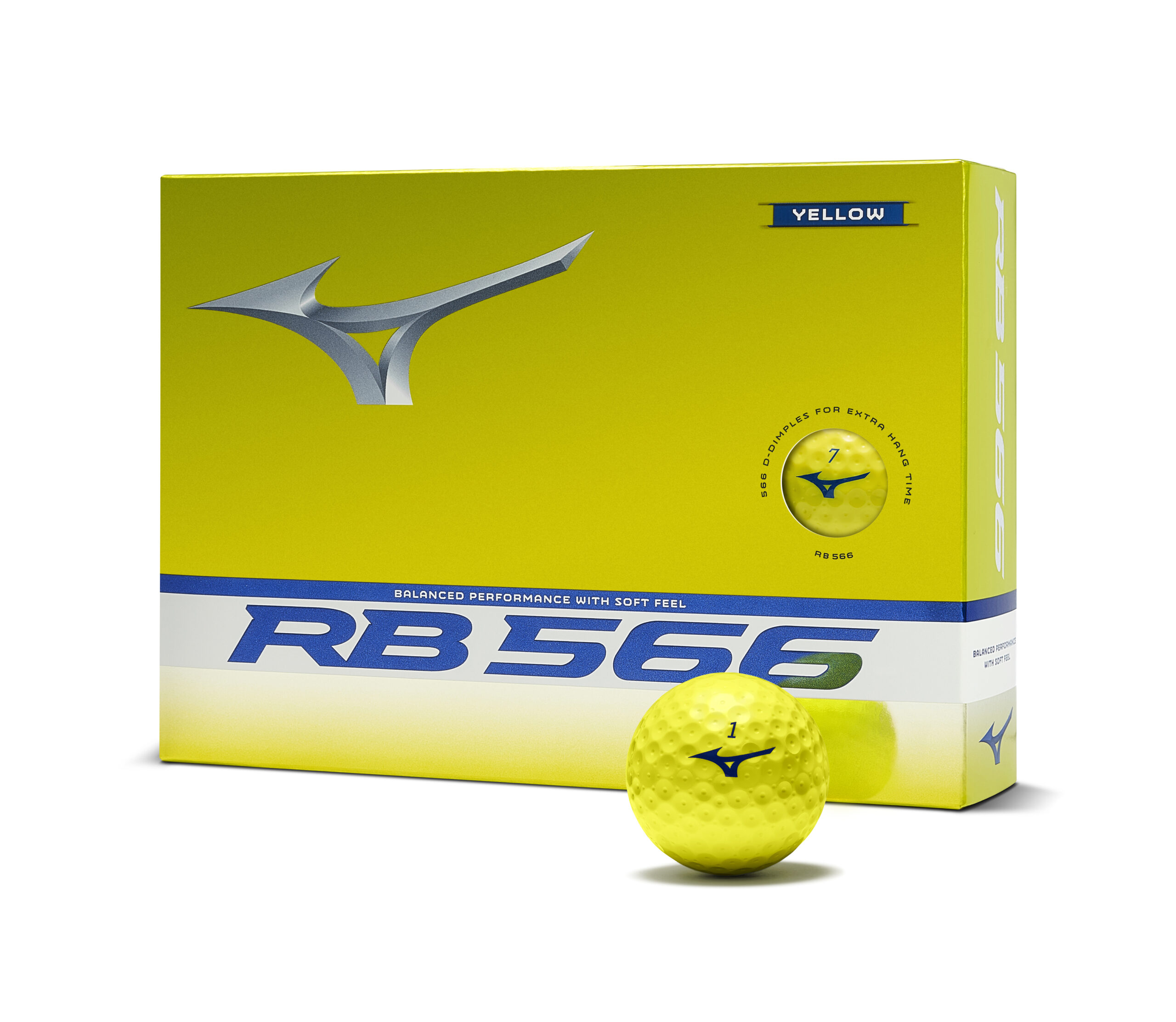 Mizuno RB 566 12 Golfbälle (Gelb)