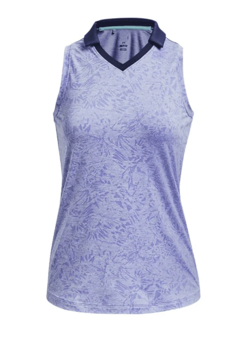 Under Armour PLAYOFF WILD FIELDS SL Polo für Damen Blau/Navy
