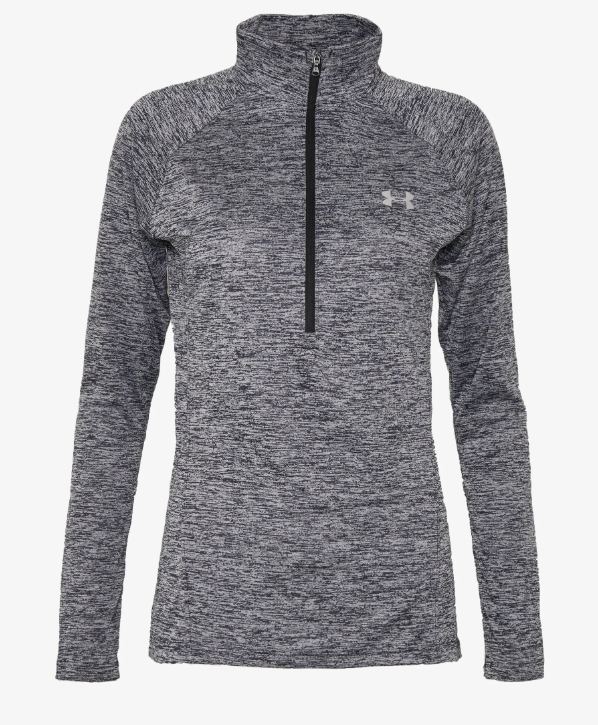 Under Armour Tech 1/2 Zip für Damen Schwarz