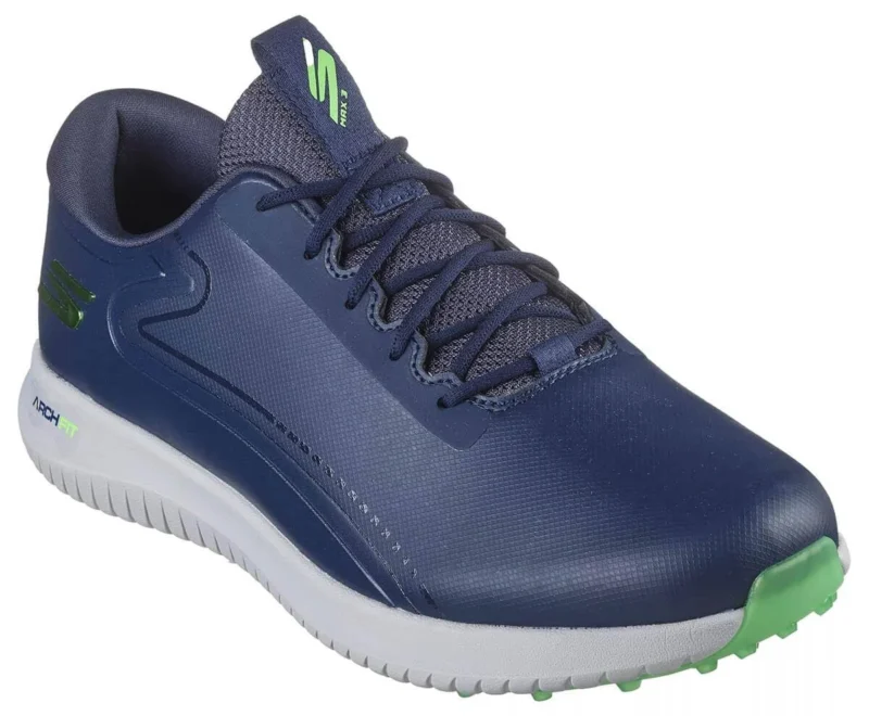 Skechers GO GOLF Max 3 Herren Golfschuhe Navy/Lime