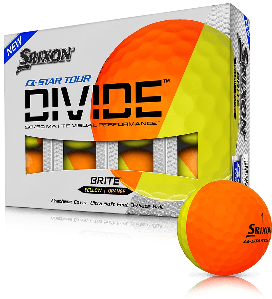 Srixon Q-Star Tour Divide 12 GolfbÀlle Gelb Orange