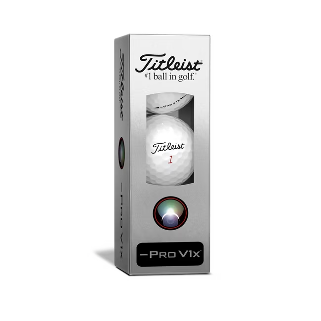 Titleist Pro V1x Left Dash 3 GolfbÀlle weiss