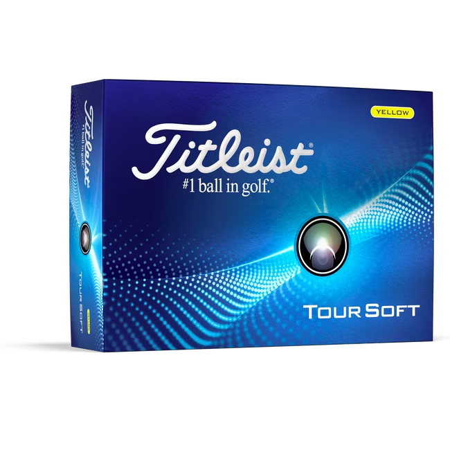 Titleist Tour Soft 2024 Golfbälle 12 Stück Gelb