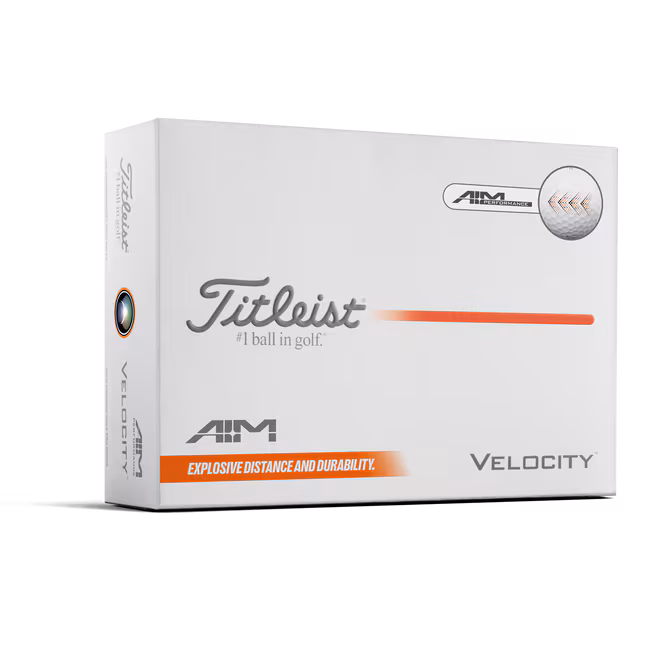 Titleist Velocity 2026 Golfbälle – Aim Performance (12 Stück)