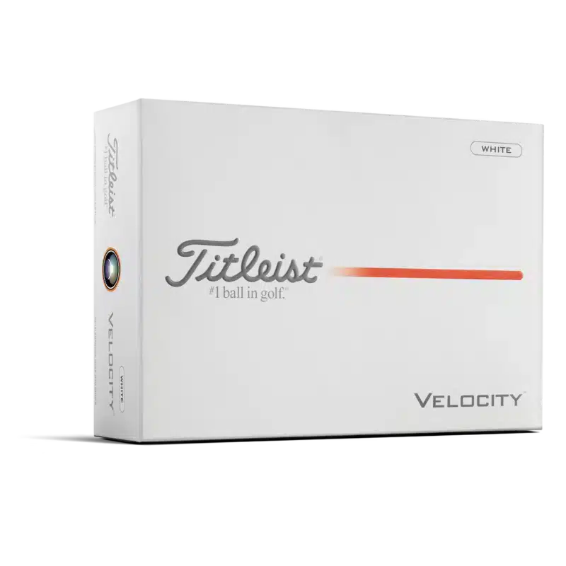 Titleist Velocity 2026 Golfbälle – Weiß (12 Stück)
