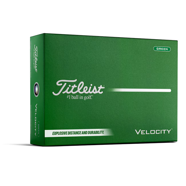 Titleist Velocity 2026 Golfbälle – Grün (12 Stück)