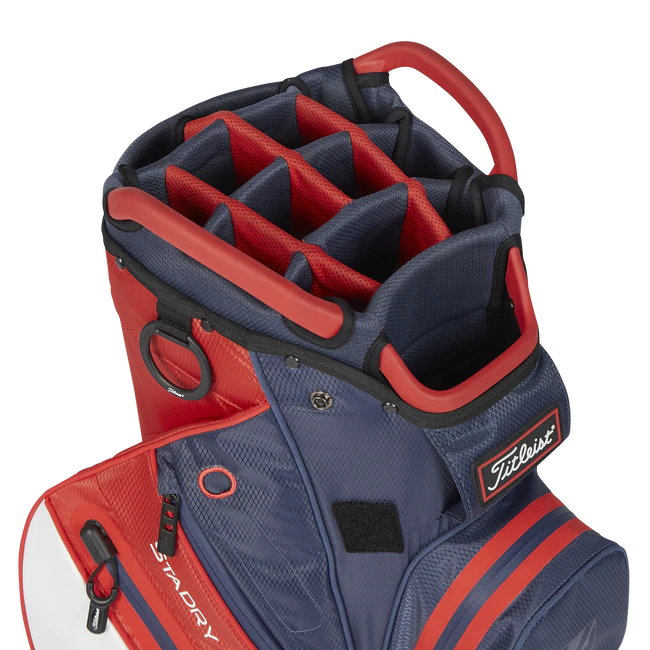 Titleist Cart 14 STADRY™ Golftasche Navy/Rot/Weiss – Bild 2