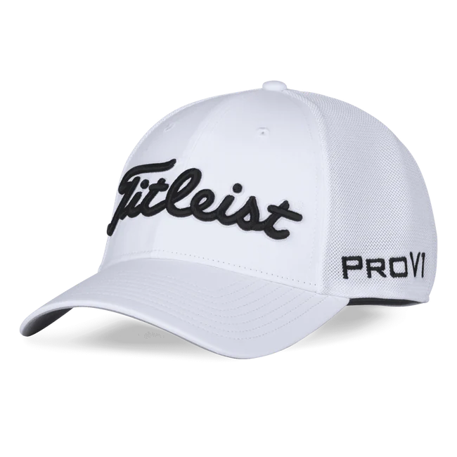 Titleist Tour Sports Mesh Cap Gr. S/M Weiss/Schwarz