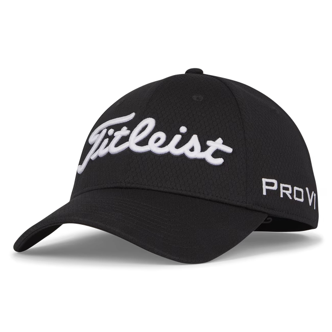 Titleist Tour Elite Cap L/XL Schwarz/Weiss