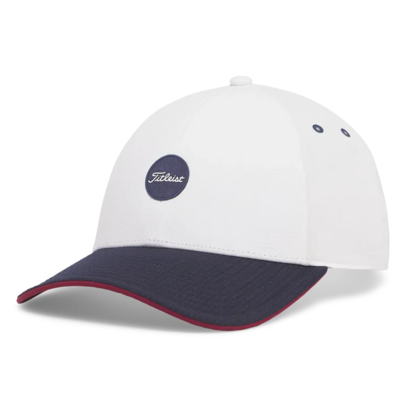 Titleist Montauk Seersucker Herren - S&S Weiß / Navy