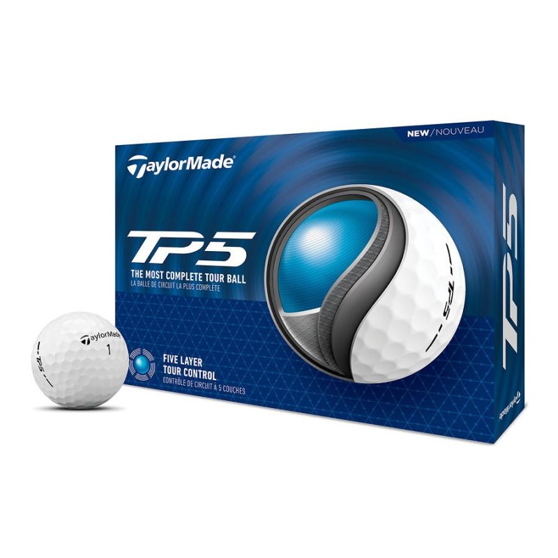 TaylorMade TP5 Golfbälle 12er Pack Weiss