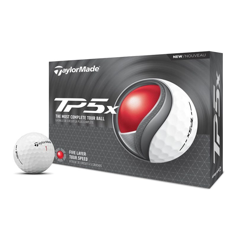 TaylorMade TP5x Golfbälle 12er Pack Weiss