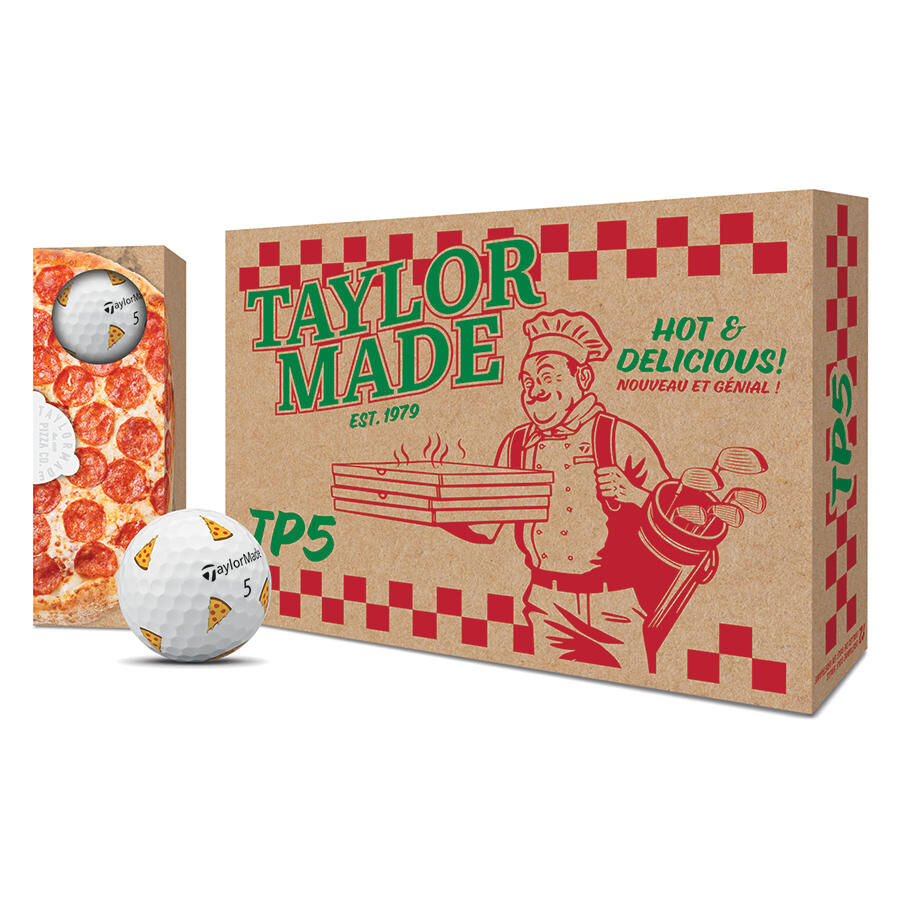 TaylorMade TP5 Pix Pizza Party GolfbÀlle 12er Pack LIMITED EDITION