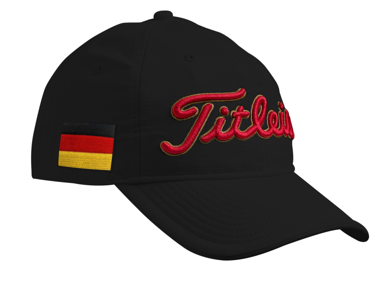 Titleist Players Tech Cap Deutschland Fahne schwarz