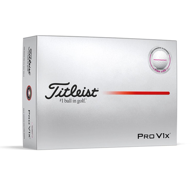 Titleist Pro V1x Performance Alignment Pink 12 Golfbälle