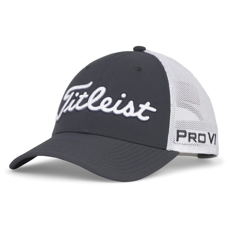 Titleist Tour Performance Mesh Cap 25 Anthrazit/Weiss