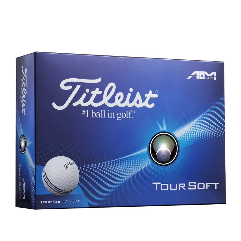 Titleist Tour Soft 360° AIM 12 Golfbälle Weiss