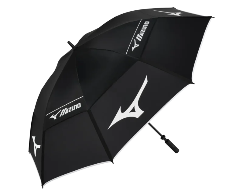 Mizuno Tour Twin Canopy 68" Golfschirm - Schwarz / Weiss