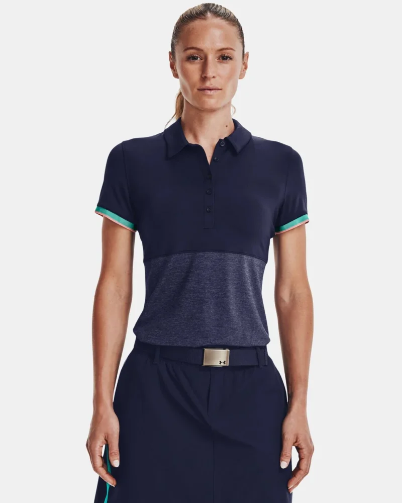 Under Armour Zinger Point SS Polo für Damen Midnight Navy