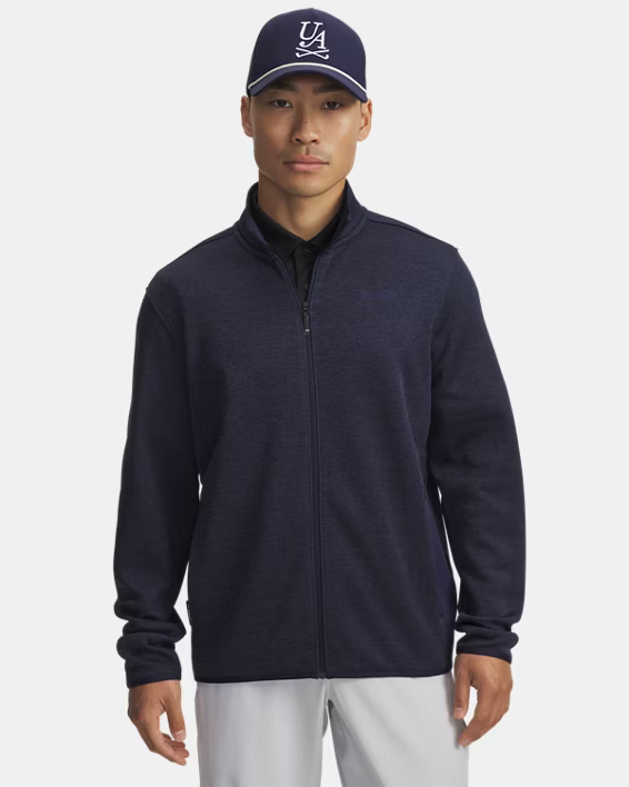 Under Armour Drive Sweater Fleece Jacke für Herren Navy