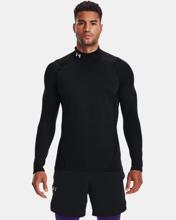 Under Armour Fitted Mock für Herren Schwarz – Bild 3