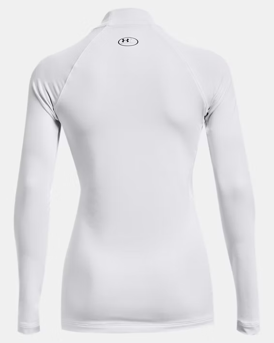 Alternative view of Under Armour Langarm-Oberteil mit Stehkragen für Damen Weiß