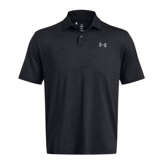 Under Armour T2G Printed Herren Polo Shirt Schwarz