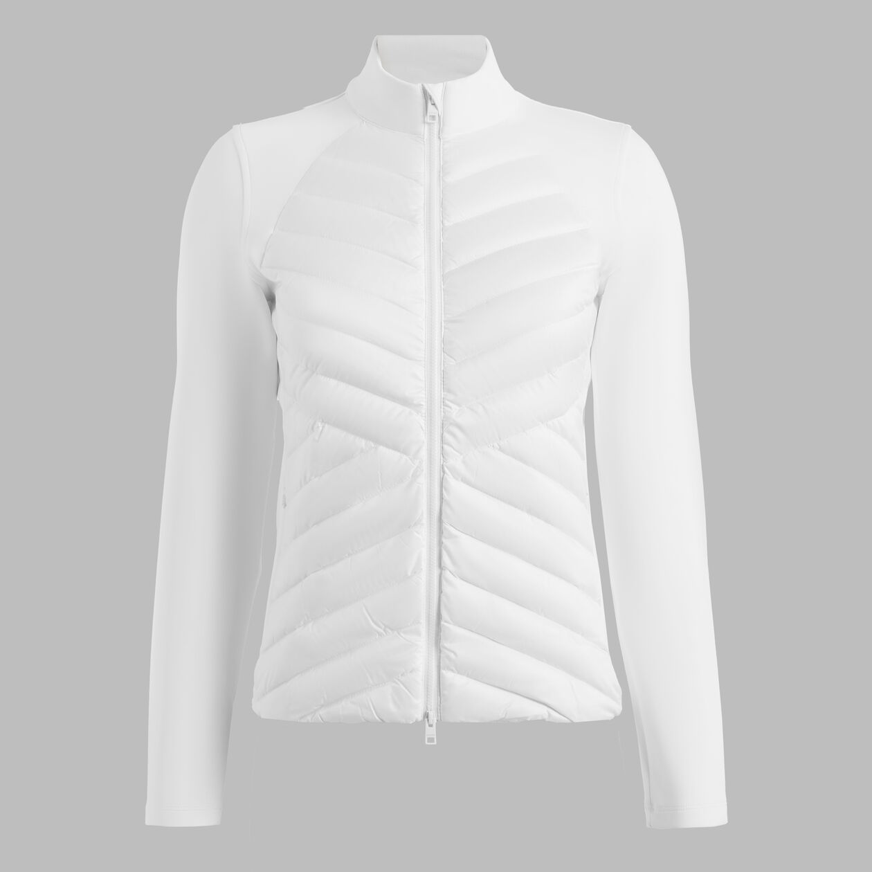 G/FORE V-DOWN QUILTED HYBRID Jacke für Damen Weiß