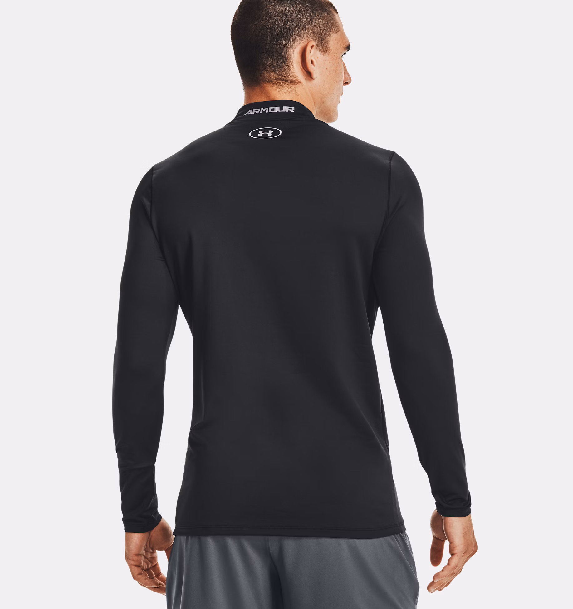 Under Armour ColdGear® Compression Mock Herren Schwarz – Bild 2