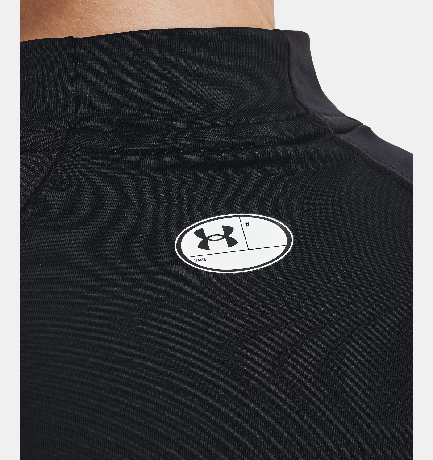 Under Armour HeatGearĀ® Authentics Oberteil mit Stehkragen schwarz ā Bild 3