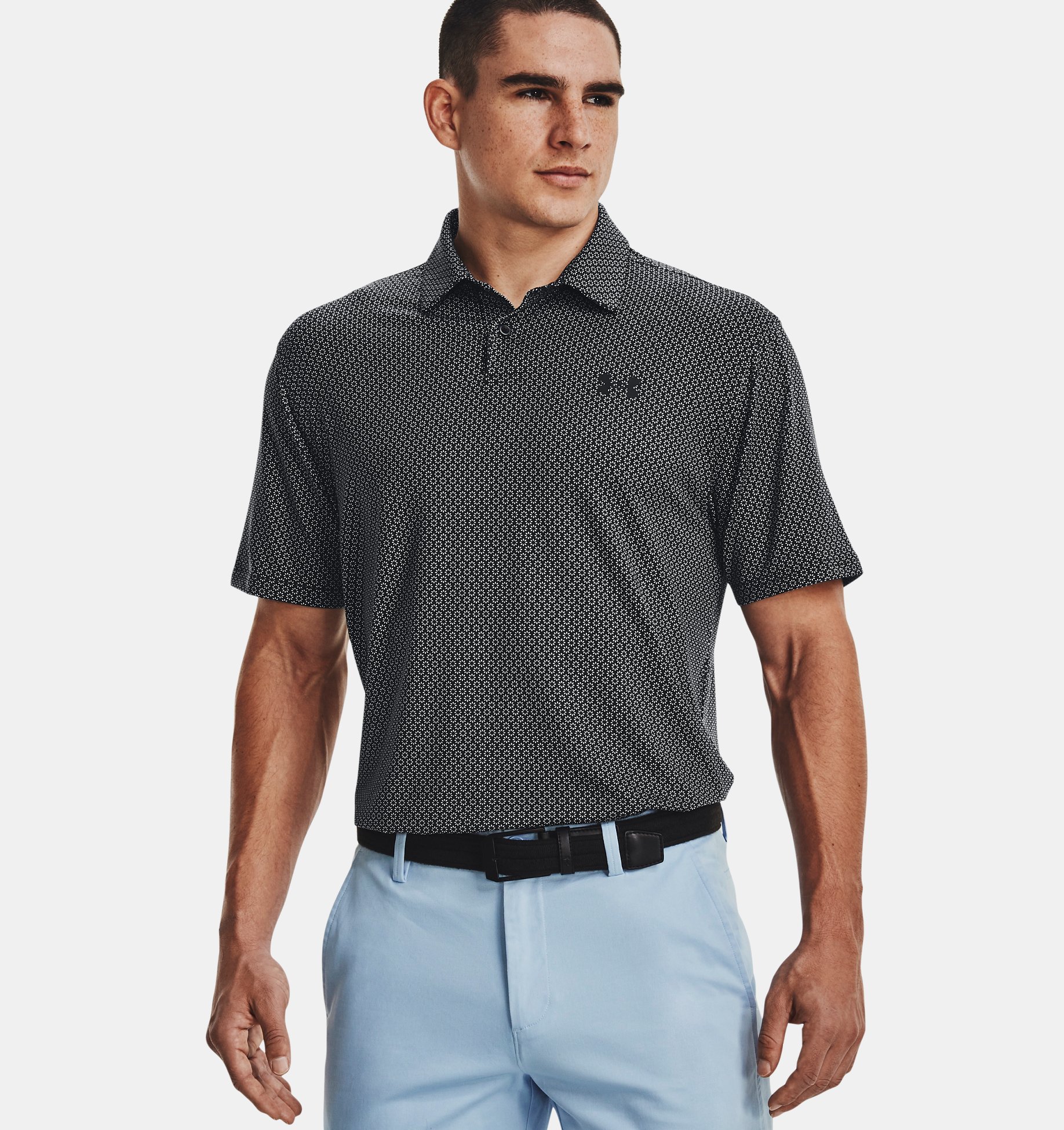 UNDER ARMOUR T2G Printed Polo für Herren Navy/Weiß – Bild 5