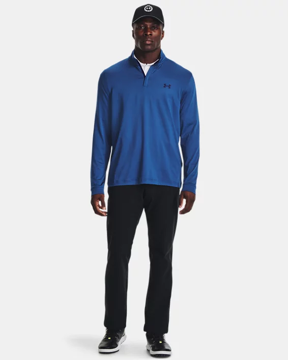 Under Armour Playoff Langarmshirt mit 1/4 Zip Herren Navy – Bild 3