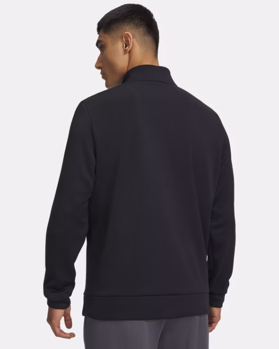 Under Armour Fleece ¼-Zip für Herren Schwarz – Bild 3