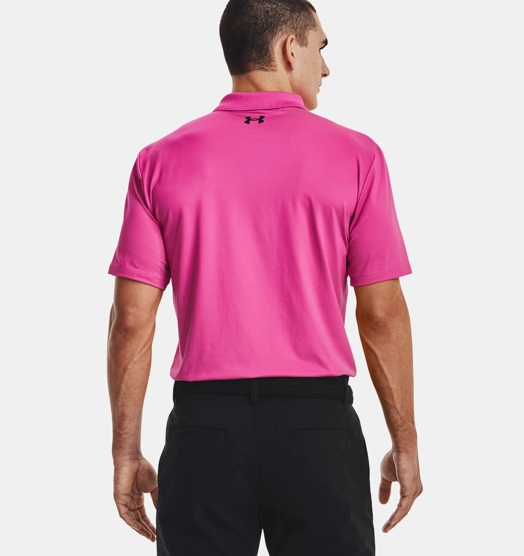 Under Armour Performance 3.0 Polo Herren Pink – Bild 5