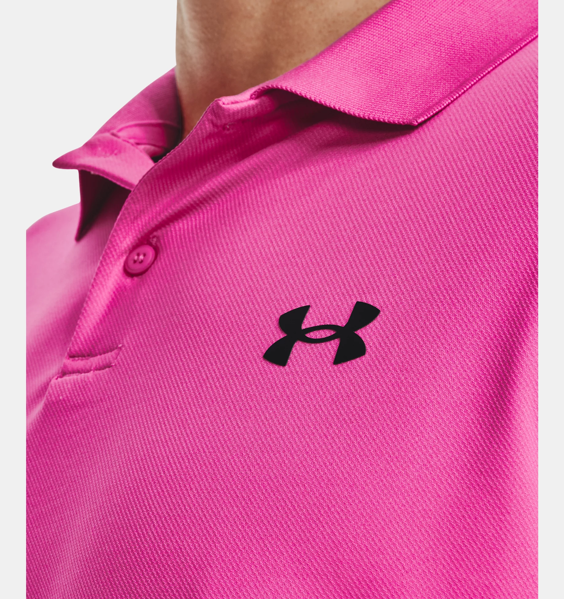 Under Armour Performance 3.0 Polo Herren Pink – Bild 3
