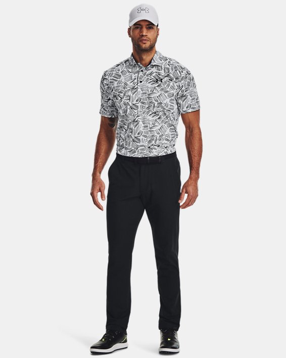 Under Armour Playoff 3.0 Polo Herren Weiss/Schwarz – Bild 3