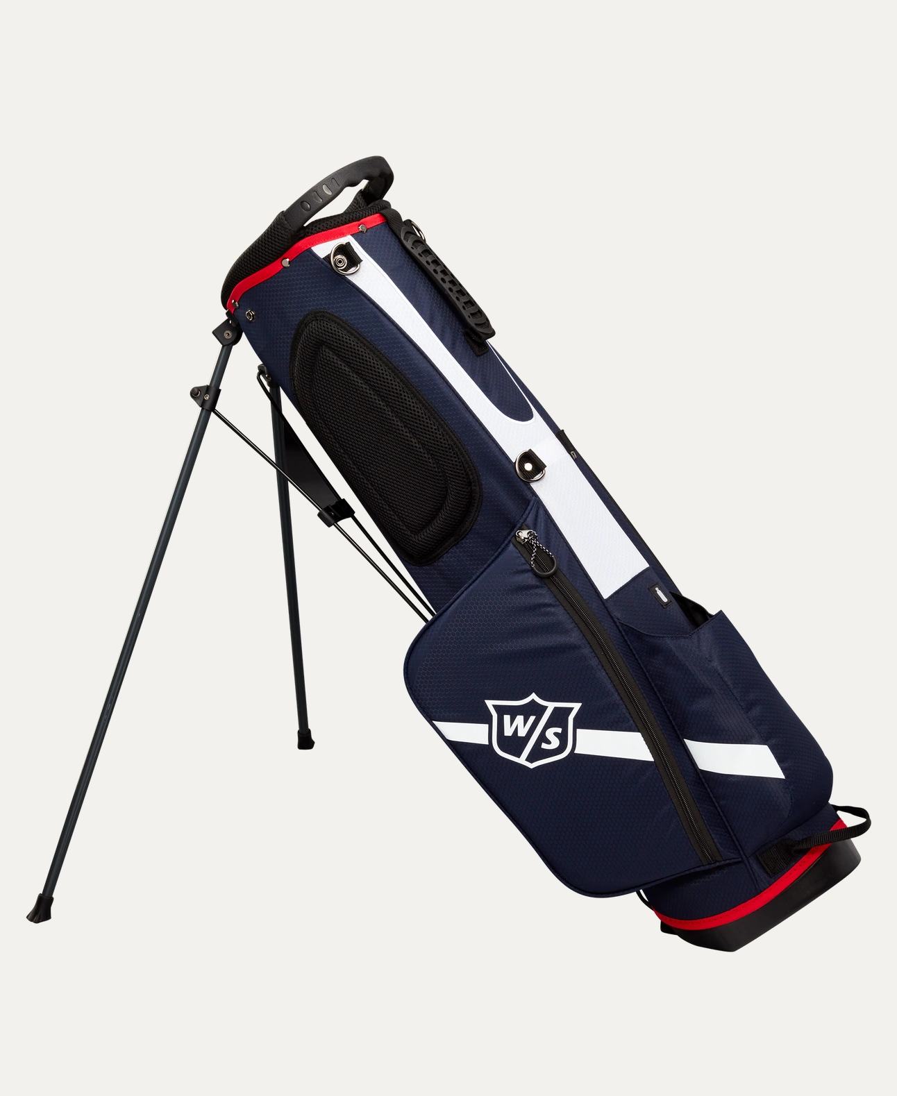 Wilson Staff QS Standbag Navy/Weiss/Rot – Bild 2