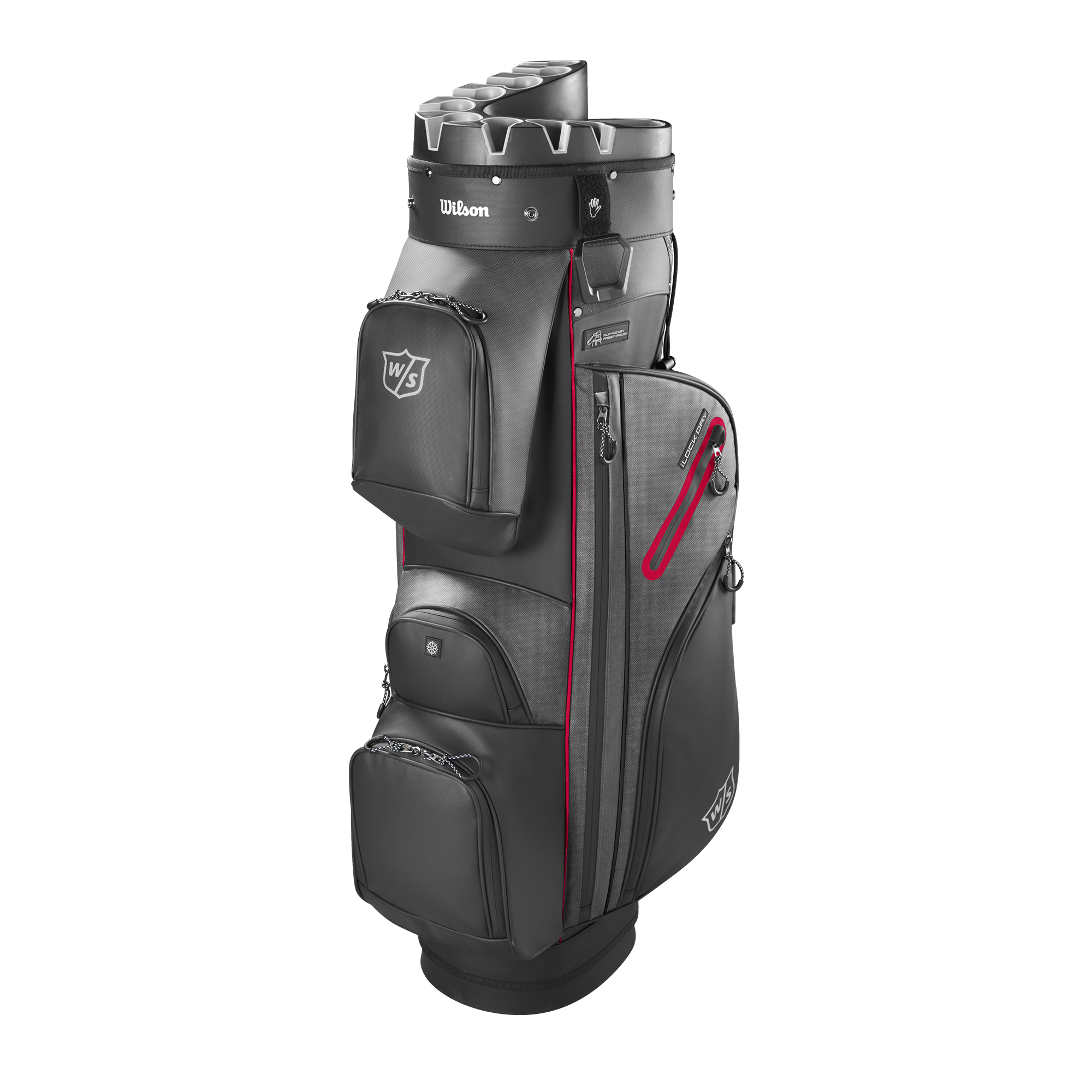 Wilson Staff I Lock Dry Cart Bag schwarz/rot