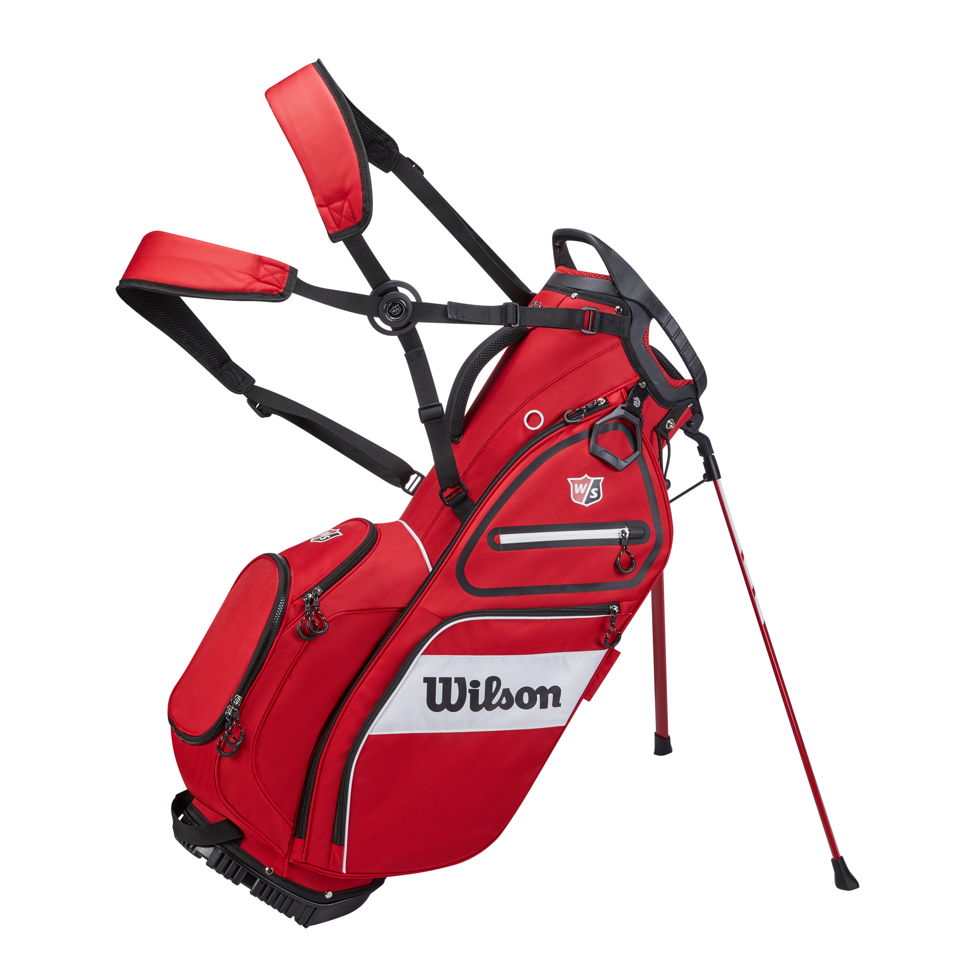 Wilson Staff EXO II Carry Golf Stand Bag Rot