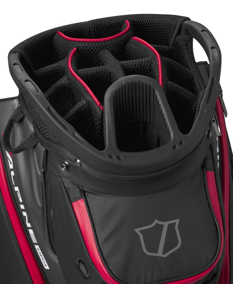 Alternative view of Wilson Staff Alpine Dry Cart Bag Schwarz/Grau/Rot