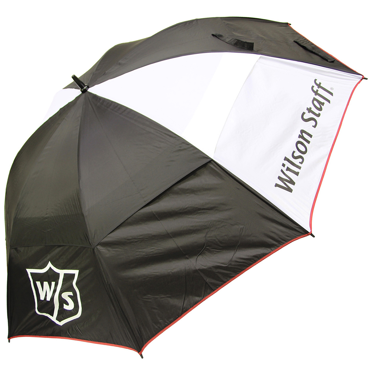 Wilson Staff Regenschirm schwarz/weiß "Golf in Wall" Logo