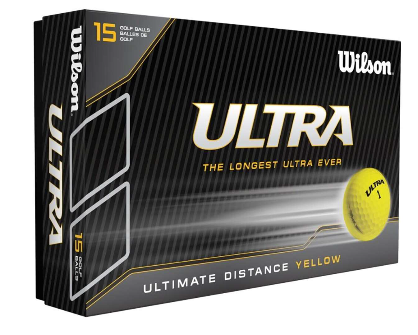 Wilson Ultra Ultimate Distance 15er Pack Golfbälle Gelb