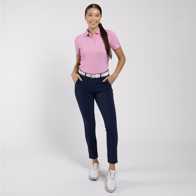 KJUS Enya Printed Polo für Damen Peony/Weiß – Bild 2