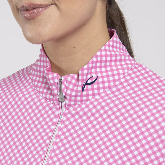 KJUS Sunshine Printed Half-Zip für Damen Peony/Weiß – Bild 4