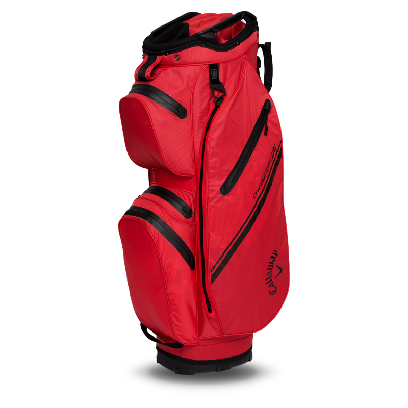 Callaway Chase 14 Dry Cart Bag – Rot / Schwarz | Wasserdichtes Golfbag
