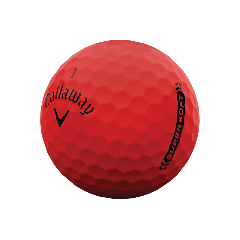Callaway SuperSoft 12 GolfbÀlle Mat Rot â Bild 2